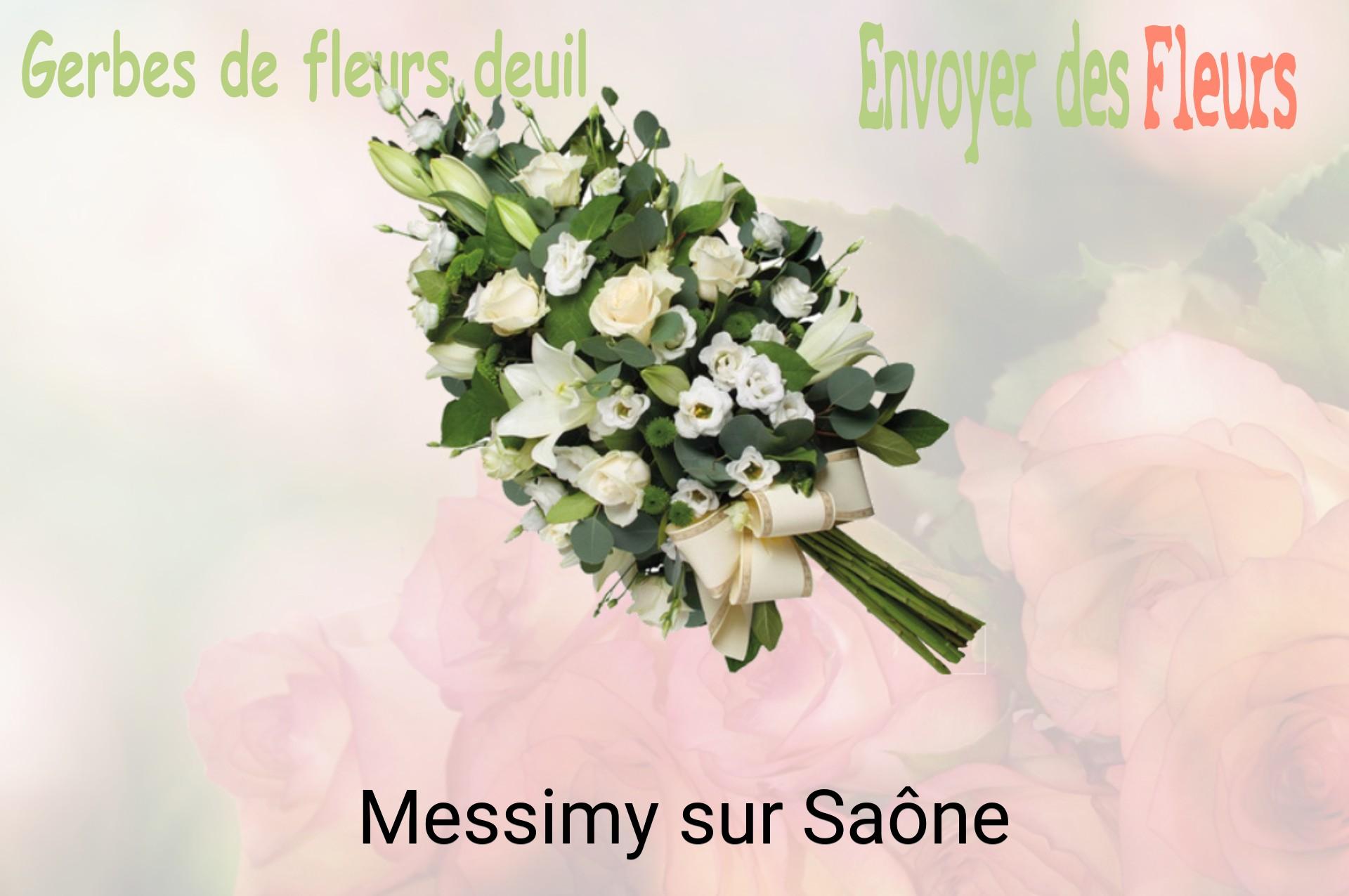 Gerbe de fleurs de deuil livrée à Messimy-sur-Saône